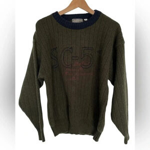 Vintage SC-51 Arctic Expedition Rib Knit Sweater Ice Station SZ 2 Men’s L